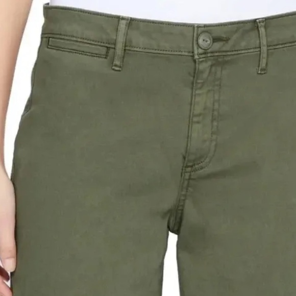 NWT Sanctuary Standard Surplus Wide Leg Raw Hem Pants in Green - Picture 4 of 10